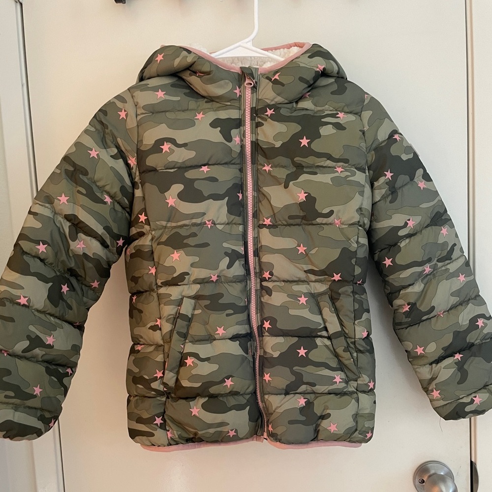 GAP Kids Sherpa/fleece-Lined Puffer Jacke